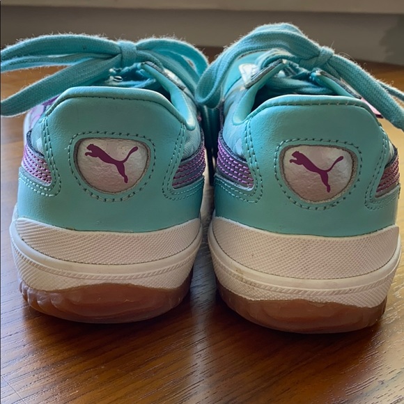 Vintage Puma TT Super. Size 7. Turquoise/Pink/Silver - Picture 8 of 11